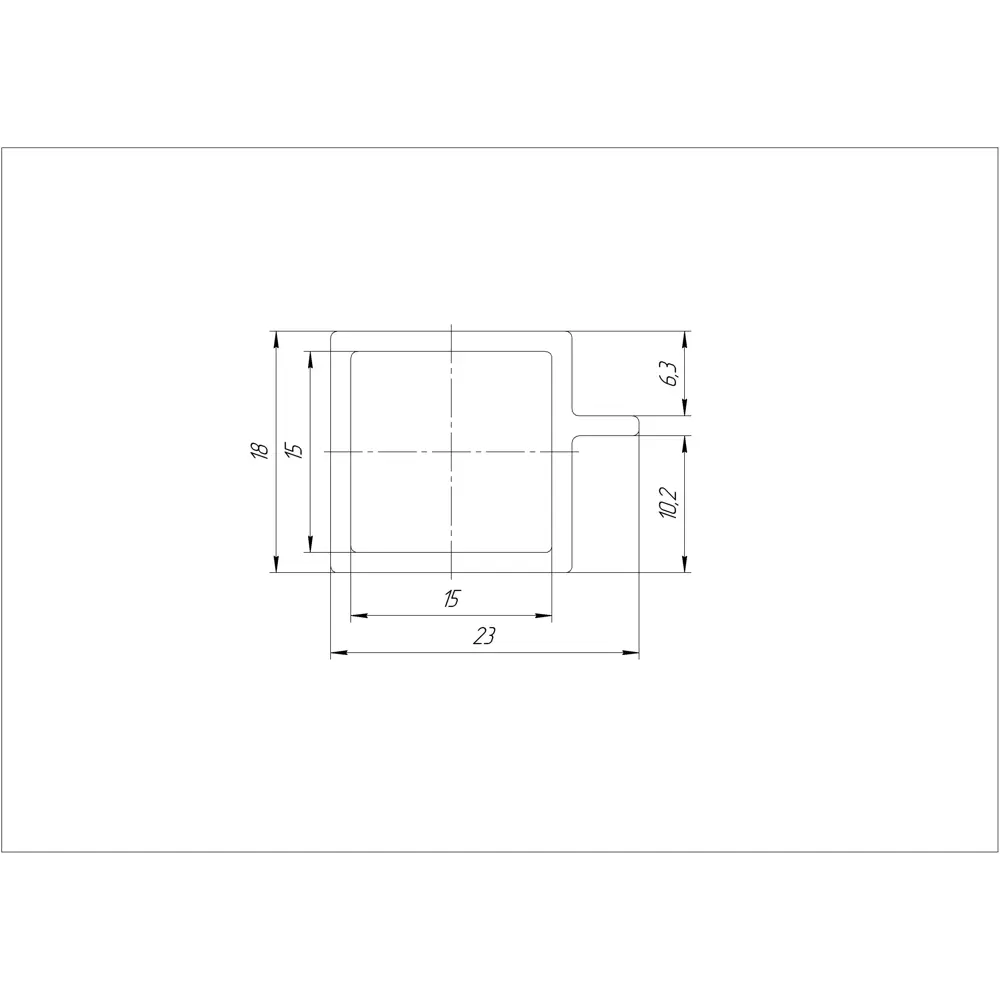Алюминиевый профиль Santreyd для мебельных конструкций 18×23×1000 мм 82693907 STLM-0034275 - Вид №5