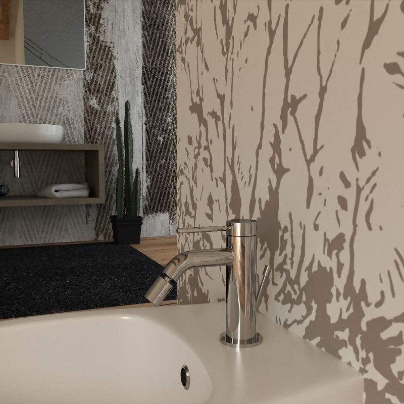 Хромированная латунь однорычажный смеситель для биде Ercos Viktor ARCH-00110701 - Вид №1