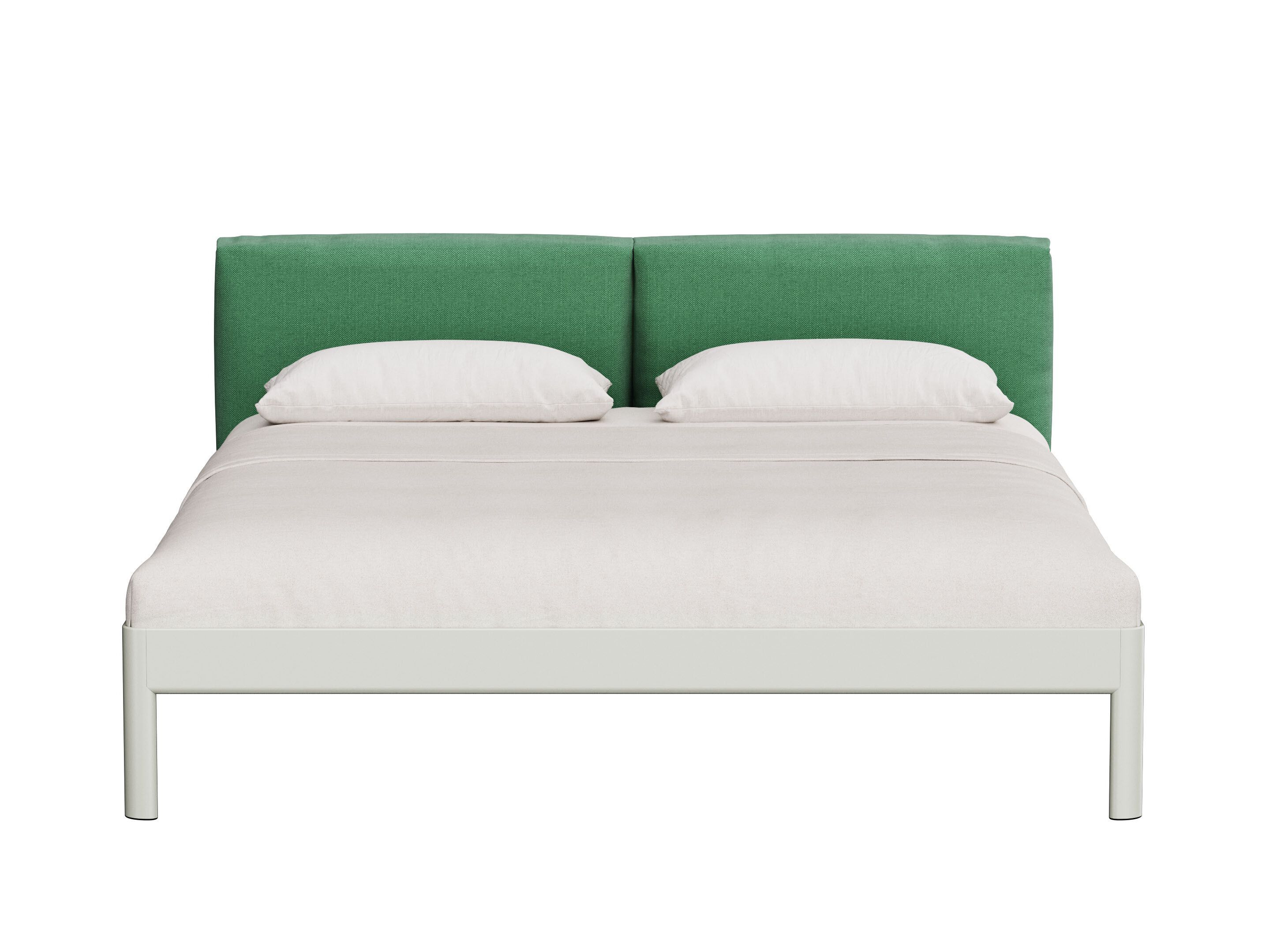 Алюминиевая двуспальная кровать с мягким изголовьем Noah Living Heia ARCH-00065654 - Вид №9