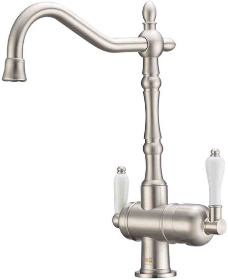 Смеситель ZorG Clean Water ZR 326 YF SATIN для кухонной мойки, сталь