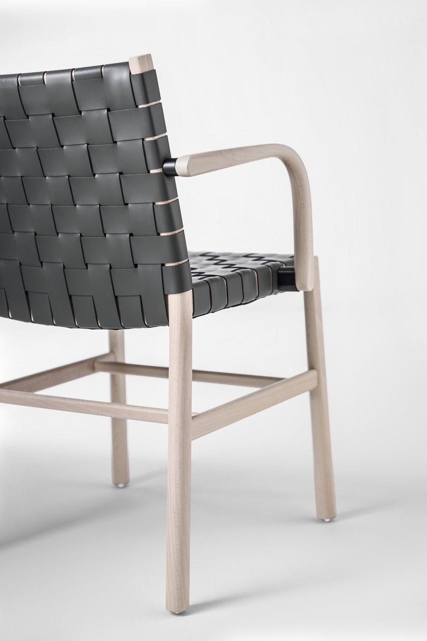 TrabA' Кожаное кресло с подлокотниками Julie 0023-cu-ar - Вид №3