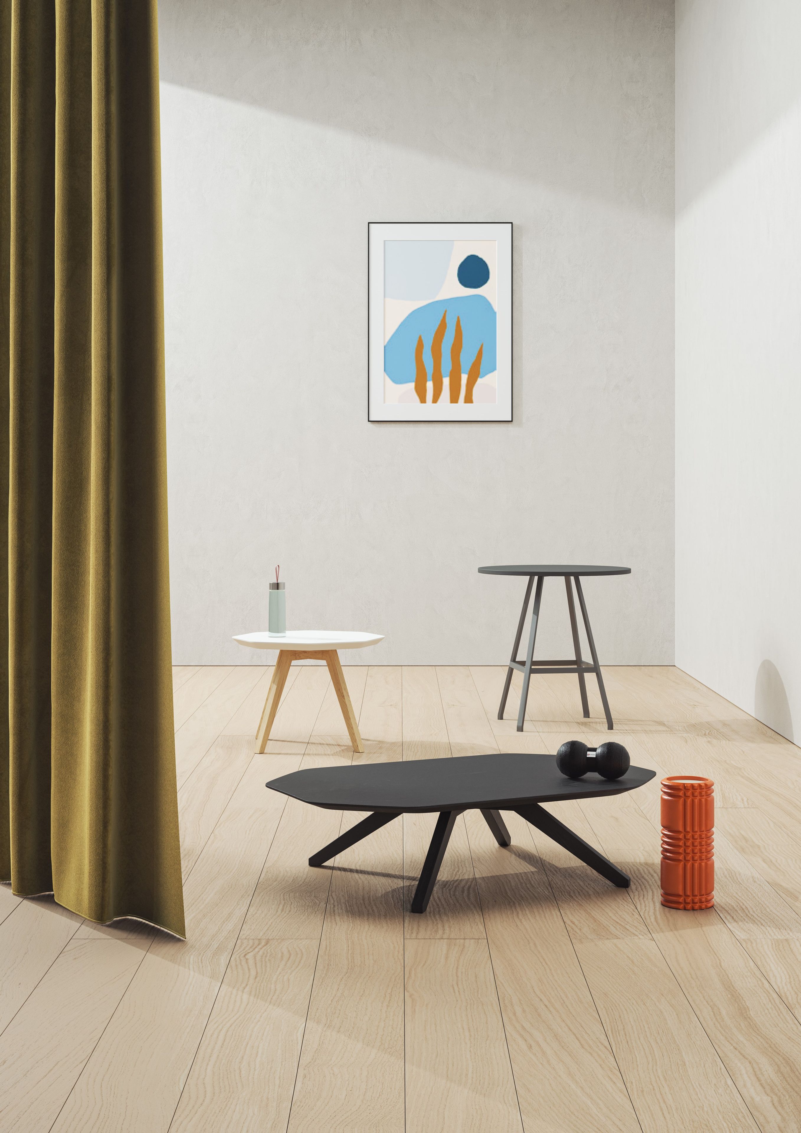 Восьмиугольный журнальный столик из МДФ для гостиной ALMA DESIGN X Table ARCH-00130107 - Вид №2