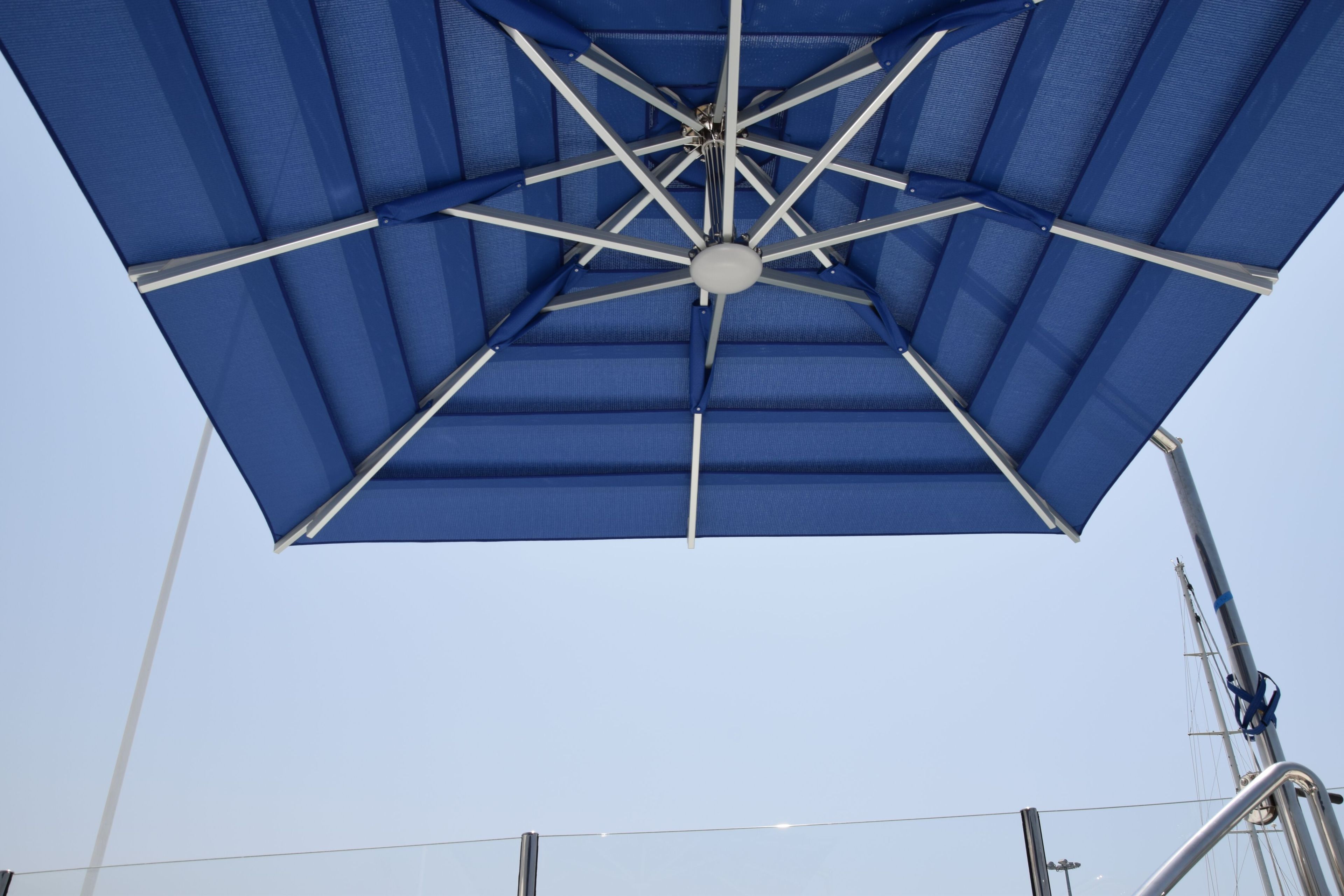 Поворотный зонтик из нержавеющей стали с боковым полюсом Gardenart GIRASOLE EVOLUTION ARCH-00035927 - Вид №2