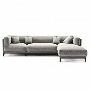 Диван Case угловой светло-серый шенилл THE IDEA ДИЗАЙНЕРСКИЕ 210548 Серый