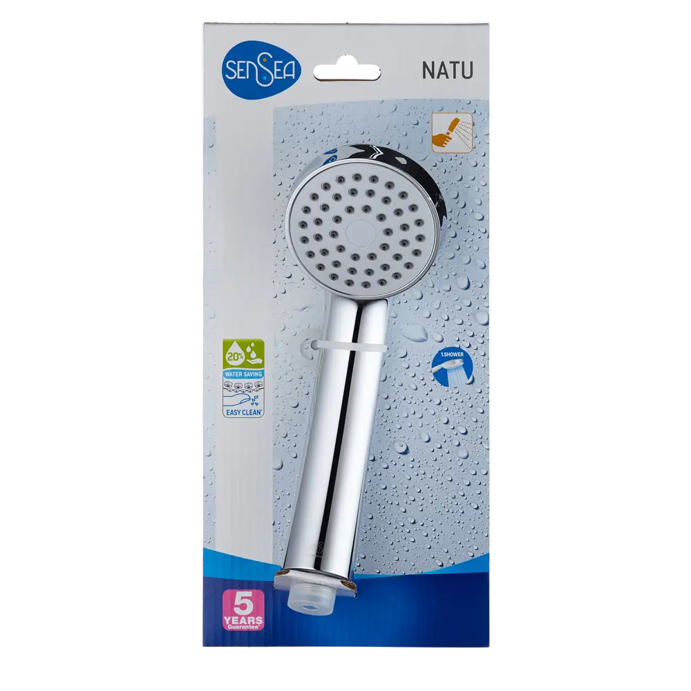 Лейка для душа Sensea Natu 1 режим цвет хром STLM-2185210 - Вид №5