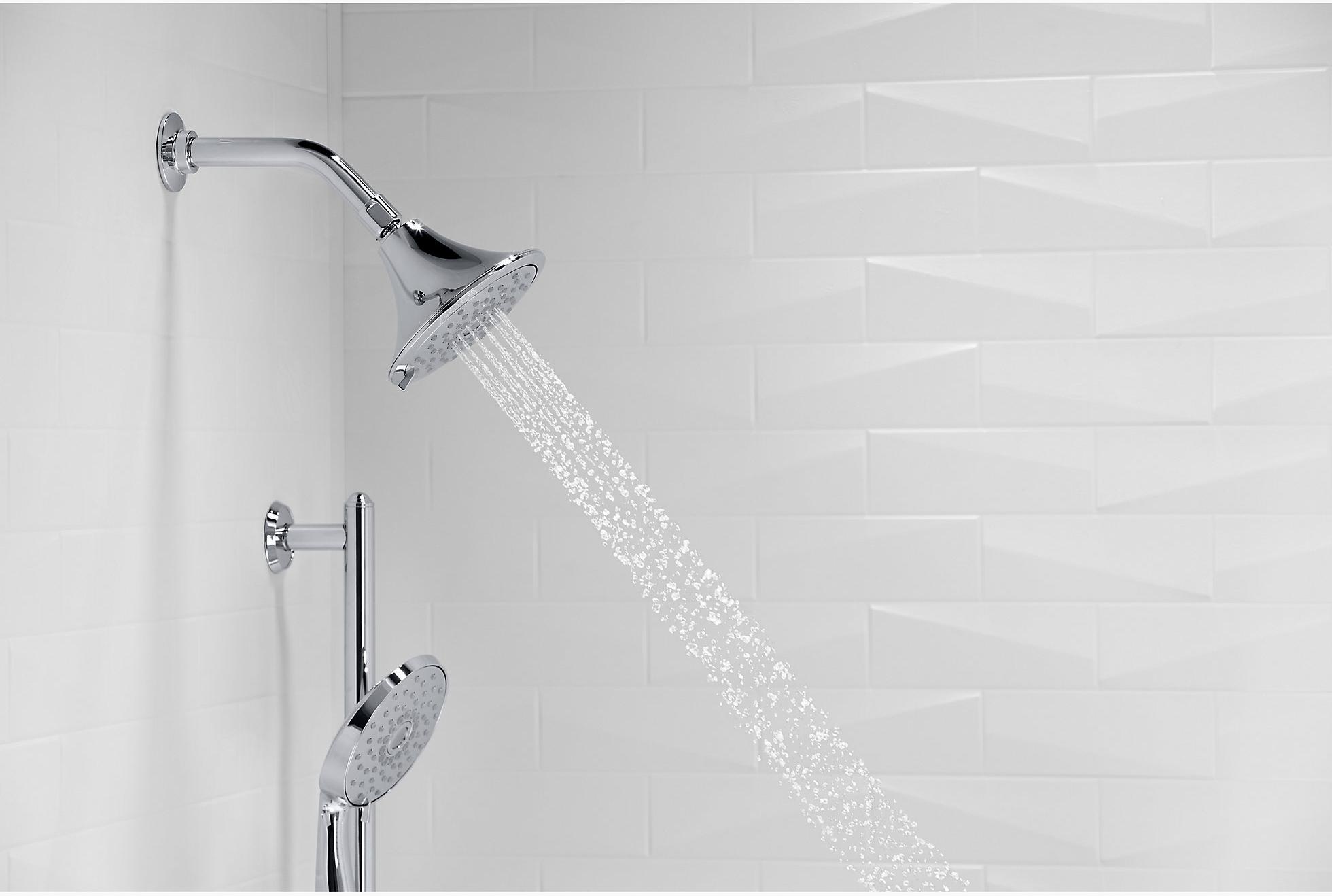 KOHLER Многофункциональная насадка для душа Forté 2,5 галлона в минуту с технологией всасывания воздуха Katalyst K-22169-BV  - Вид №6