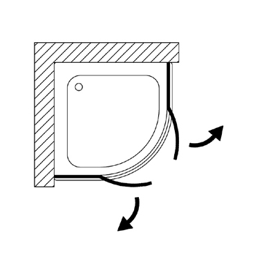B8472LUCTR Vis Сollection душевая зона  Samo 40347 - Вид №1