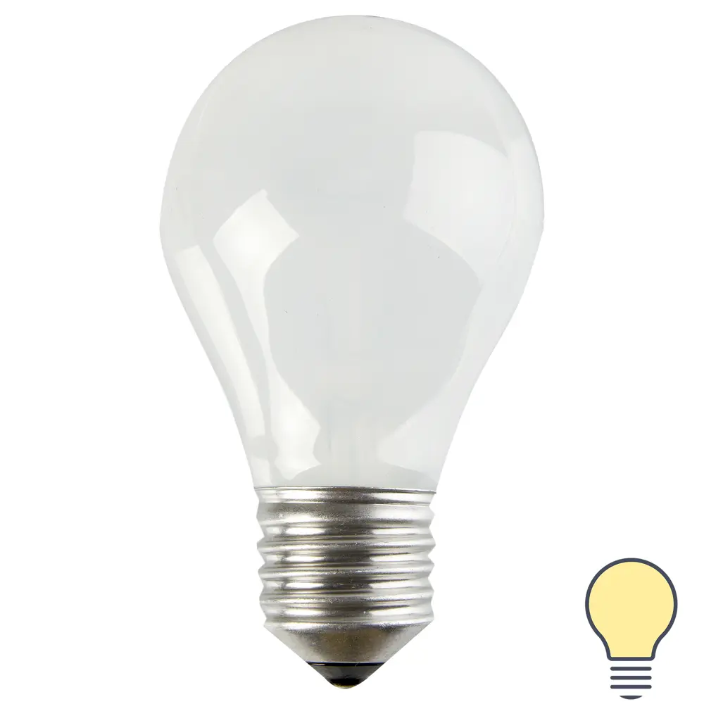 Лампа накаливания Osram шар E27 75 Вт матовая свет тёплый белый STLM-2152508