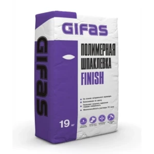 Шпаклевка полимерная финишная Gifas Finish 19 кг