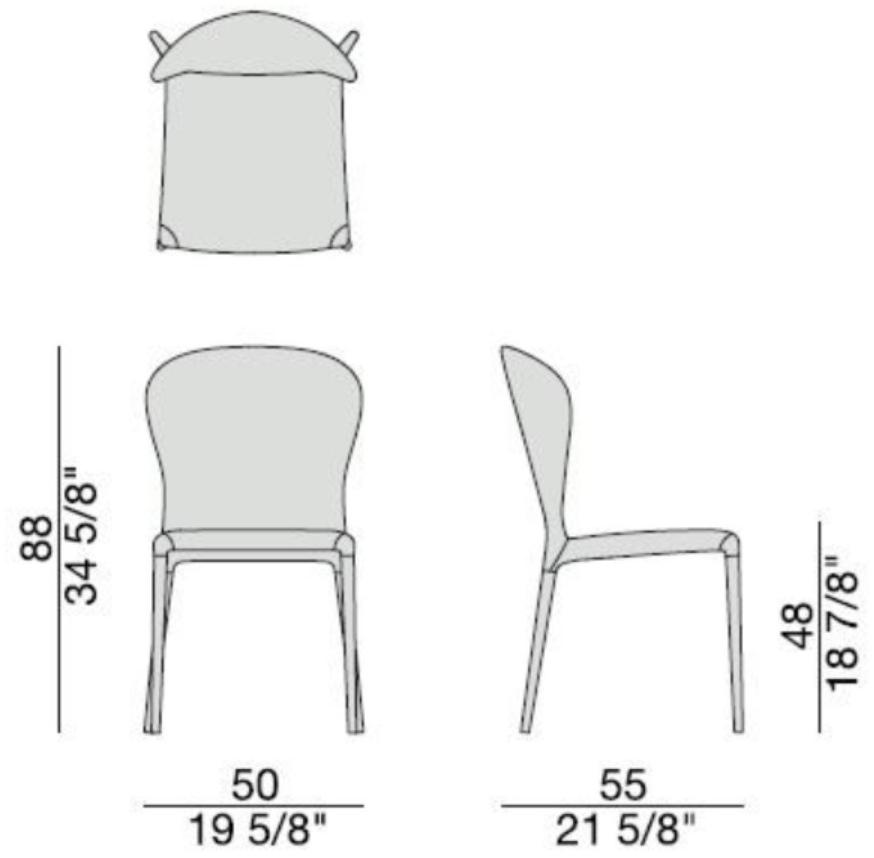 Porada Стул из ткани Iron sun-id-1397389 - Вид №1