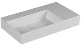 ELLP08146RQ0 Подвесная раковина настенная прямоугольная Azzurra Ceramica Elegance белая