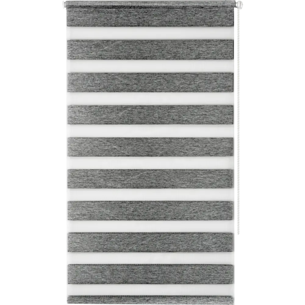 Рулонная штора MIAMOZA день-ночь серый блэкаут 50x160 см 82614501 Д/Н BLACKOUT STLM-0031737