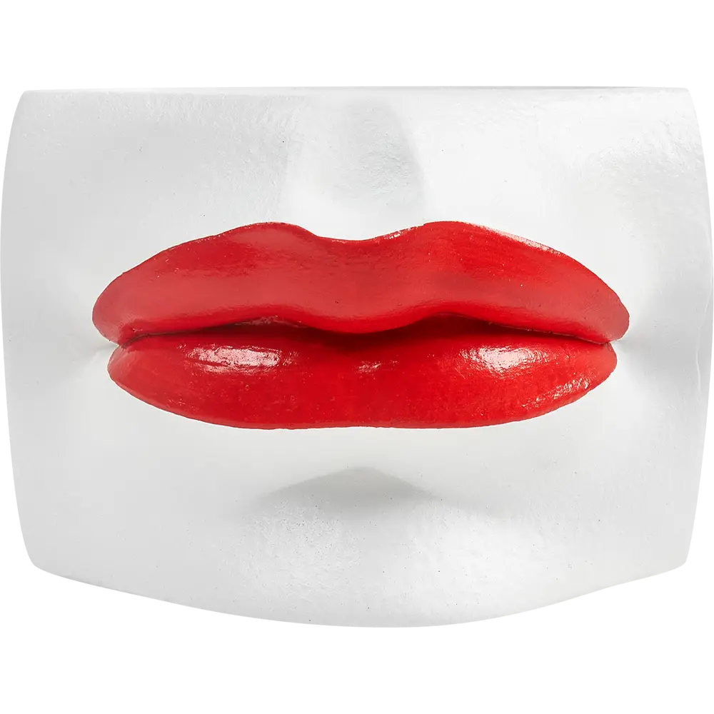 Ваза для цветов Губы гипс бело-красный Santreyd STLM-2136261 - Вид №1