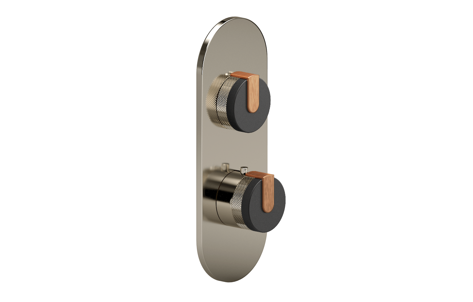 E-8026-R1BKE0-L1BRG-PN-T Планка M-Series с 2 ручками - Внешняя часть GRAFF MOD+