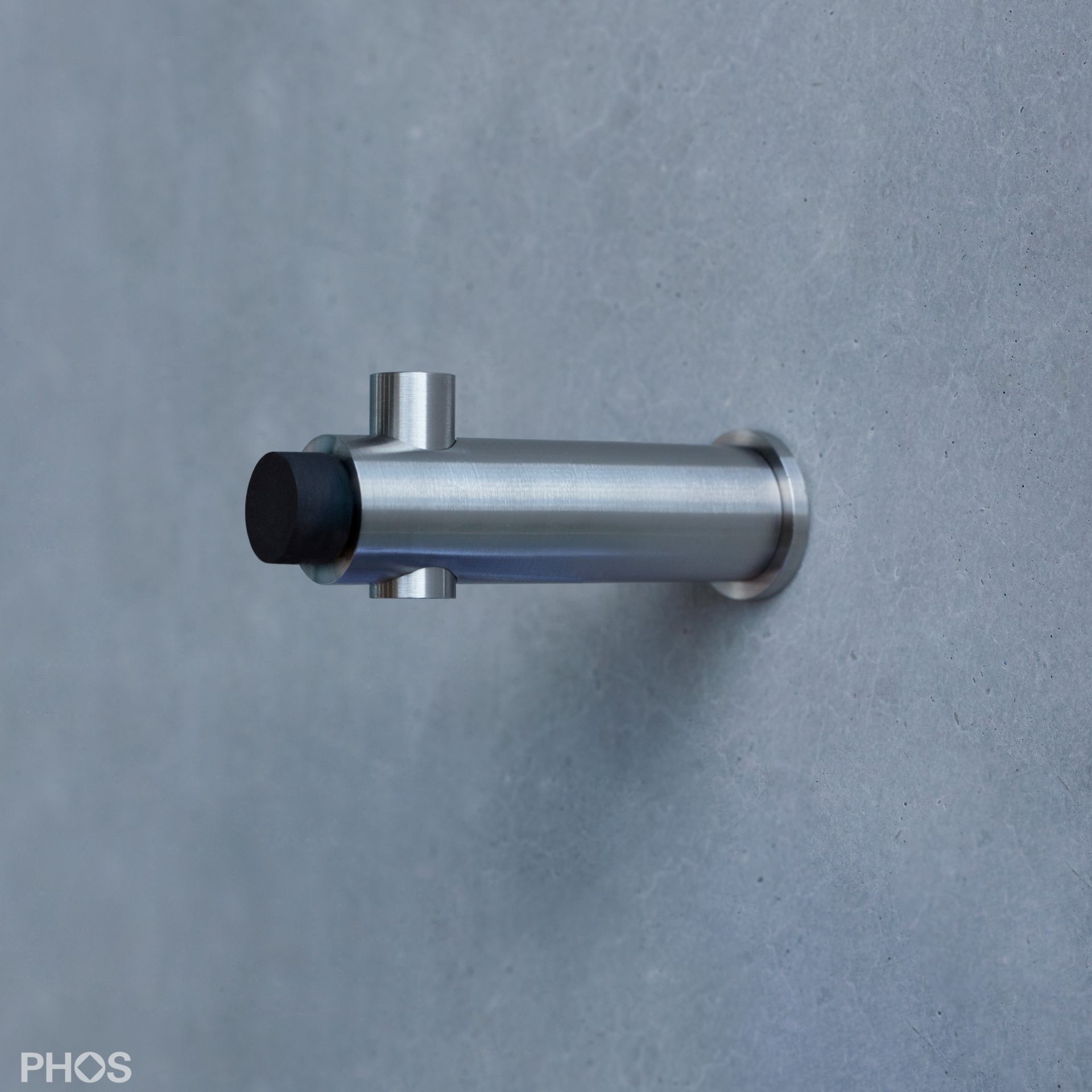 H20-80TS Настенный дверной упор и крючок для одежды, ø20 мм, длина 9,1 см PHOS  - Вид №1