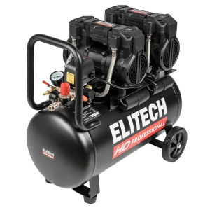 Компрессор сетевой поршневой безмасляный Elitech HD ACF 500-50S, 50 л 500 л/мин