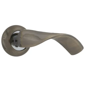 Ручки дверные на розетке Kerron DR7090, ЦАМ, цвет старая бронза 15495456 STLM-2212572