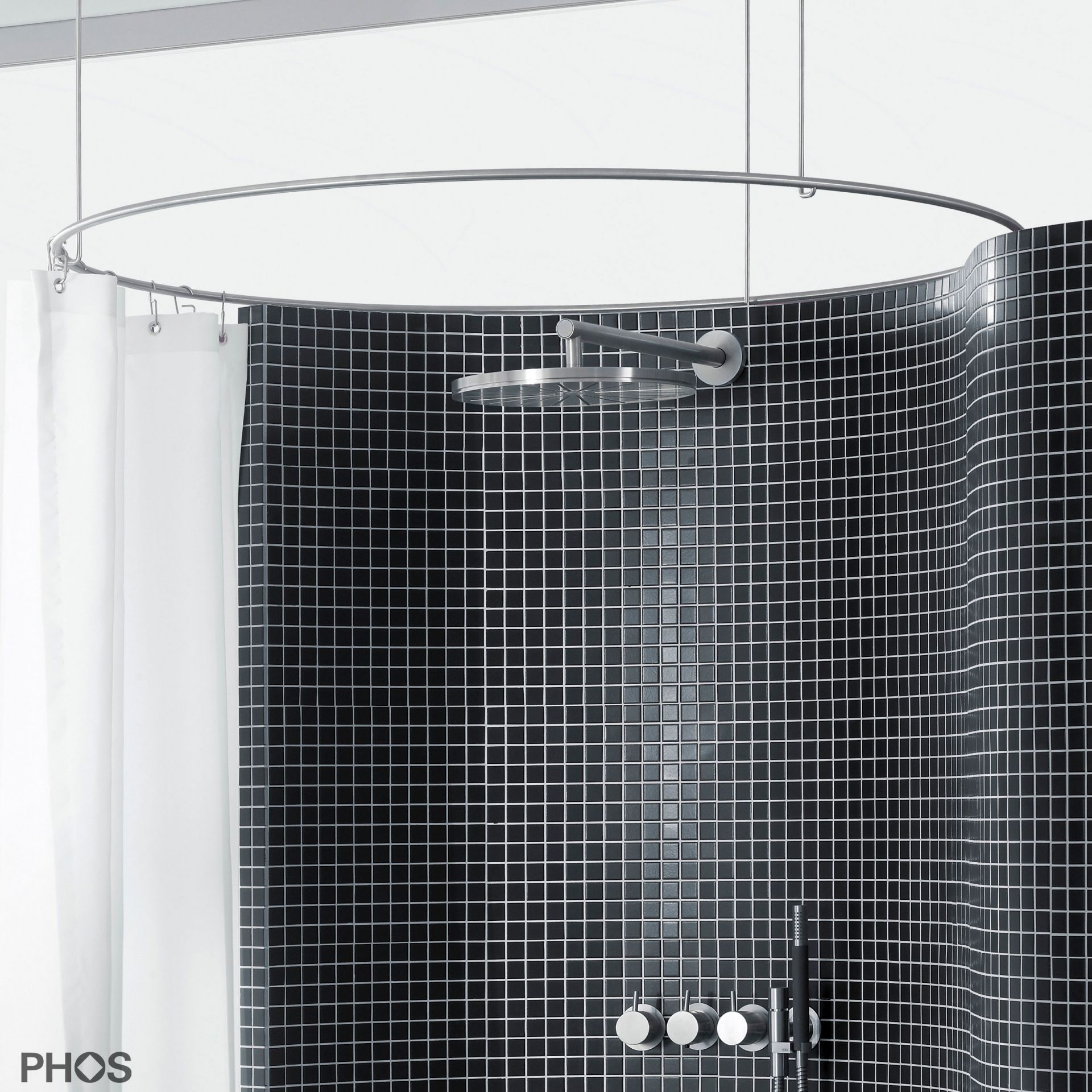 DR800 Кольцо для штанги для душевой занавески, диаметр 80 см. PHOS  - Вид №2