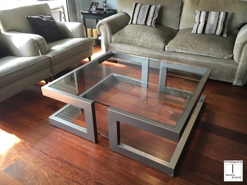 Gonzalo De Salas Квадратный стеклянный журнальный столик Lisa sun-id-1504215 - Вид №1