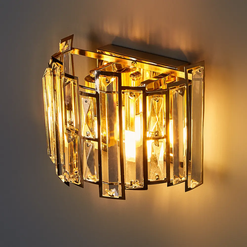 DE CITY Бра «Бриз 10» — золотой настенный светильник с двумя патронами 82312687 STLM-0024471