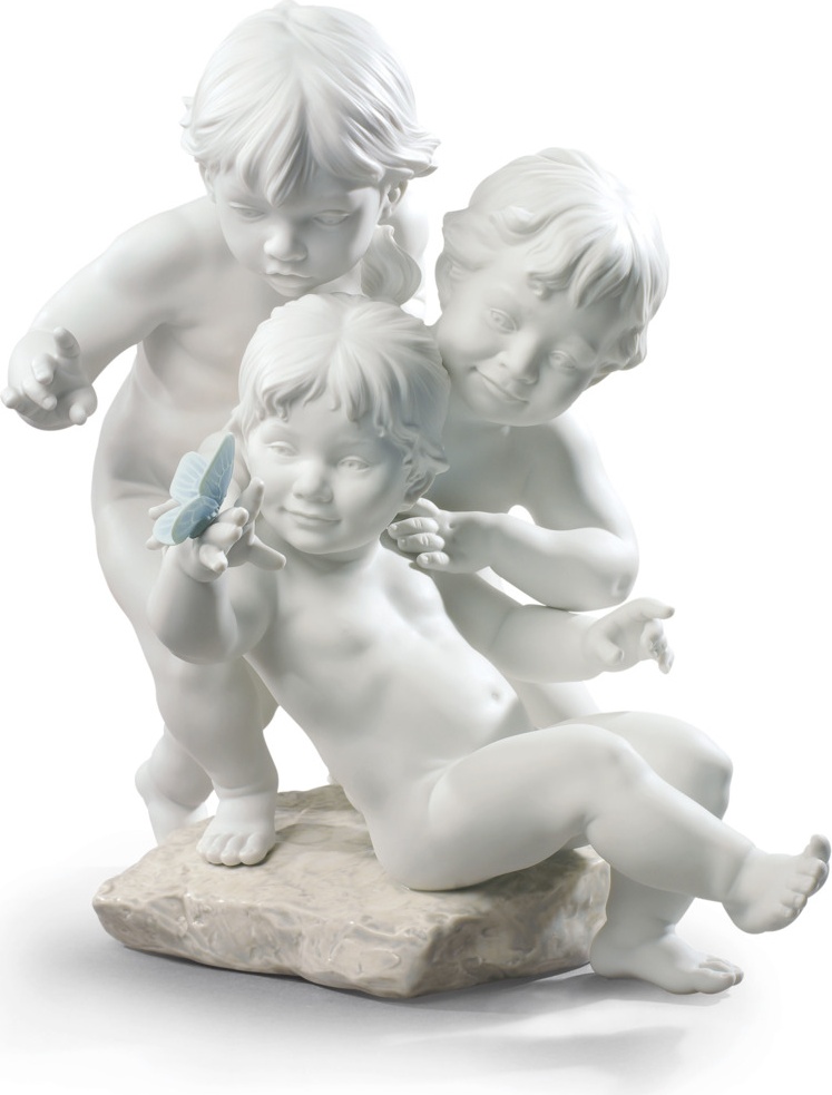 10669125 LLADRO Фигурка Lladro "Любопытные дети" 38x42см Фарфор Lladró 