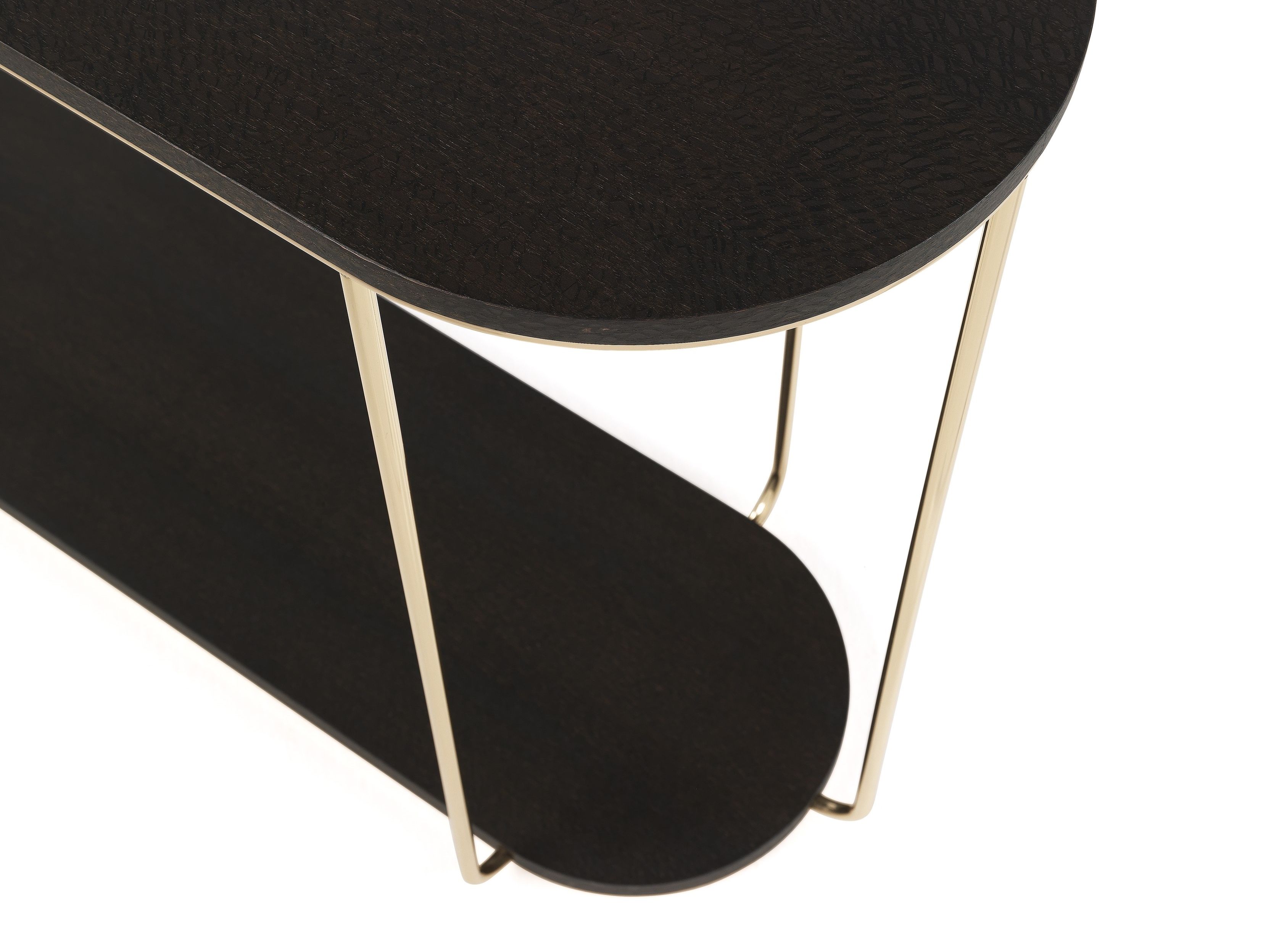 Деревянная овальная консоль ETRO Home Interiors Ambar ARCH-00063296 - Вид №1