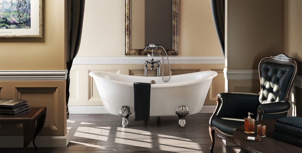 Ванна акриловая Bateau двусторонняя с ножками L3C Bateau Burlington T10F, L3C - Вид №1