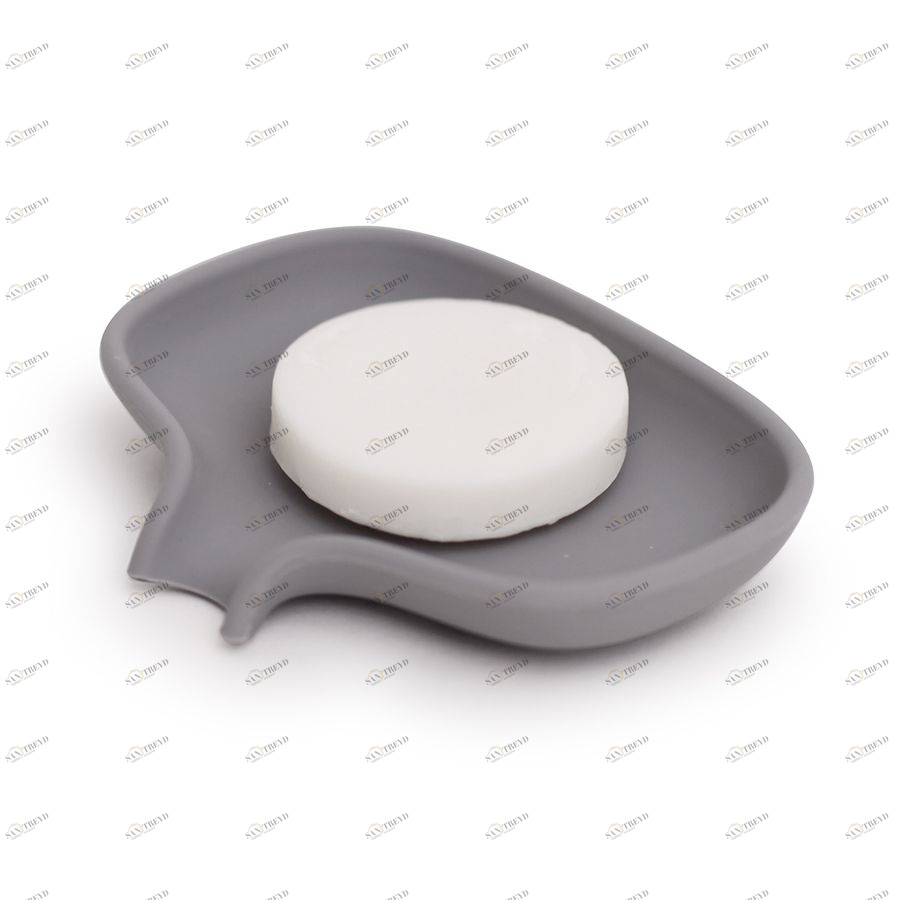 Мыльница с носиком для слива серая (малая) Bosign 263831