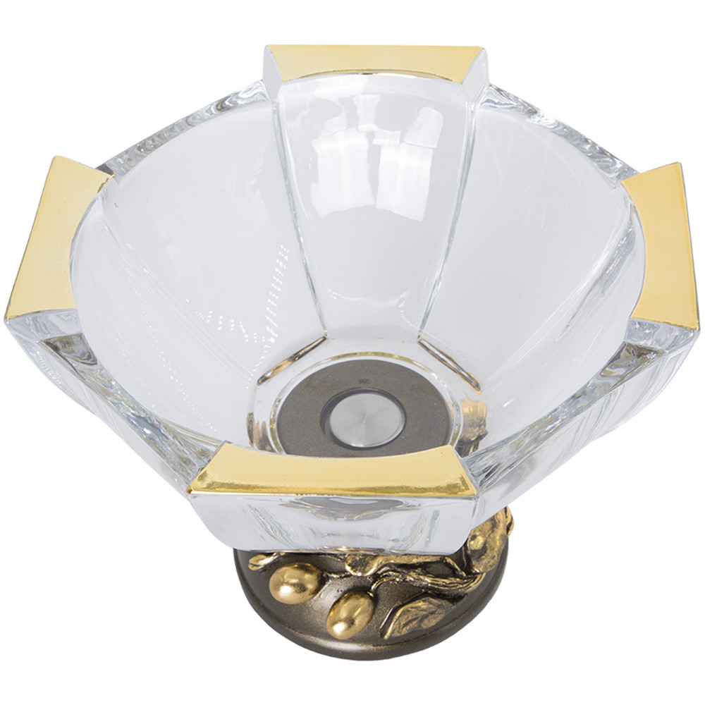 52101 Фруктовница-конфетница Oliva Branch Бронза BOGACHO 4627179659967 - Вид №1