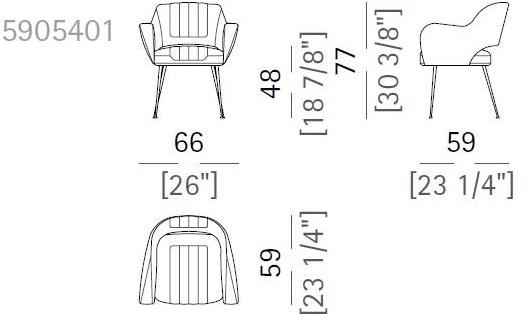 Arketipo Кресло в коже sun-id-1401406 - Вид №5