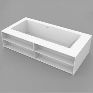 Dimasi Ванна прямоугольная отдельностоящая 2000x1000 Ivory Library E белая