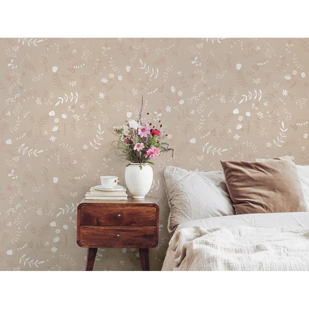 Обои флизелиновые Ateliero Лана 1.06 м бежевые At38109-02 STLM-2173828 - Вид №4