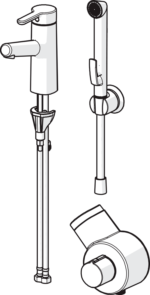 Oras 3013F Смеситель для умывальника, 3 V 3013F Inspera Хром  - Вид №2