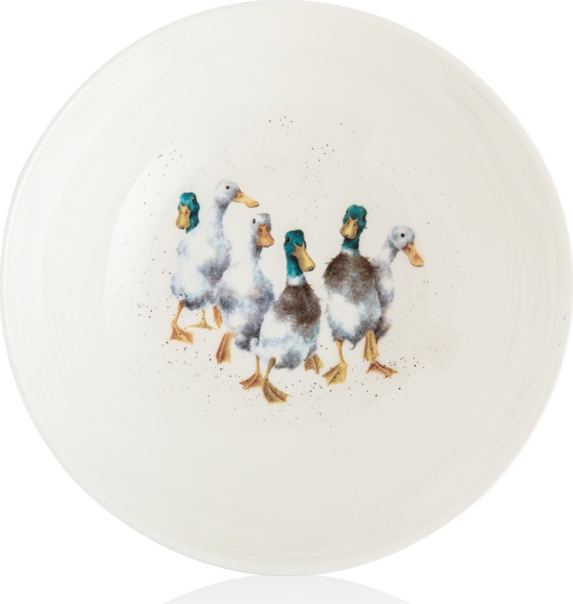 10637573 Royal Worcester Салатник порционный Royal Worcester "Забавная фауна","Утки" 15см Фарфор костяной 