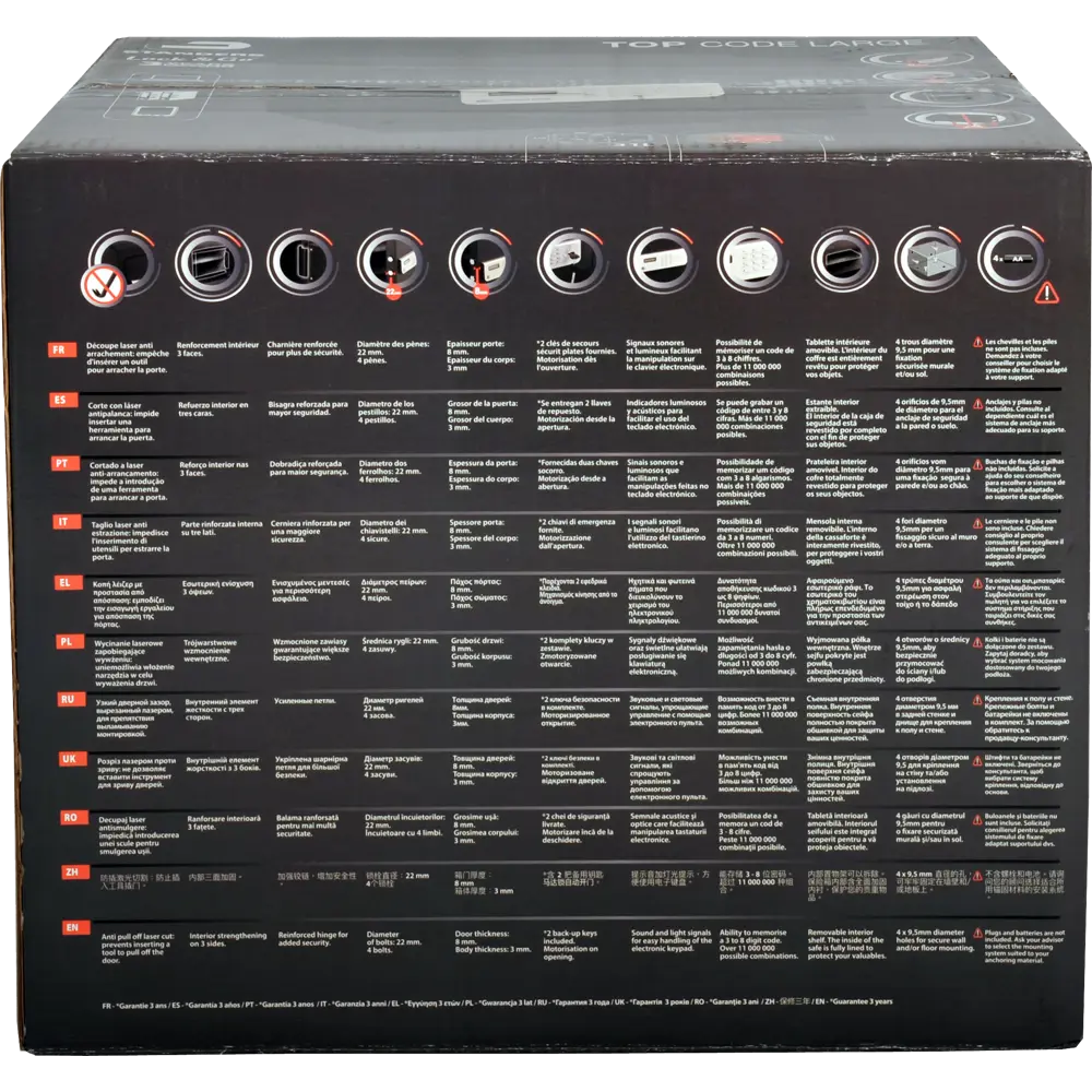 Сейф мебельный Standers N3, электронный замок, 31 л STLM-2173878 - Вид №6