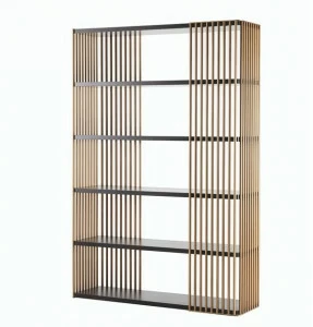 SELVA Открытый двусторонний книжный шкаф из дерева и металла  8088