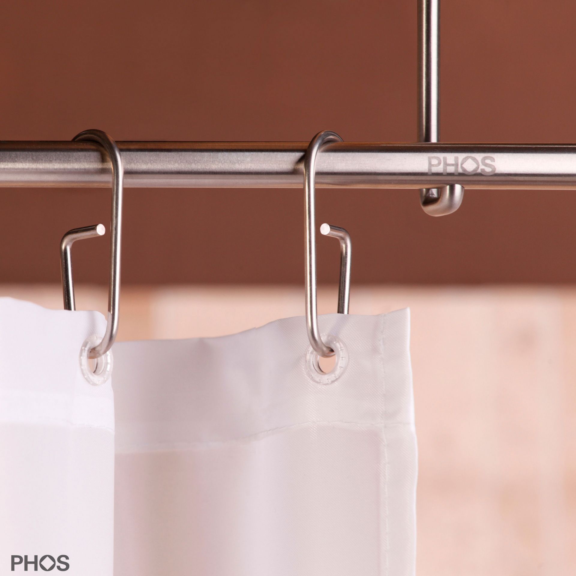 HKDSet5 Сквозные крючки для штор, набор из 5 шт. для стержня ø12 мм PHOS  - Вид №2