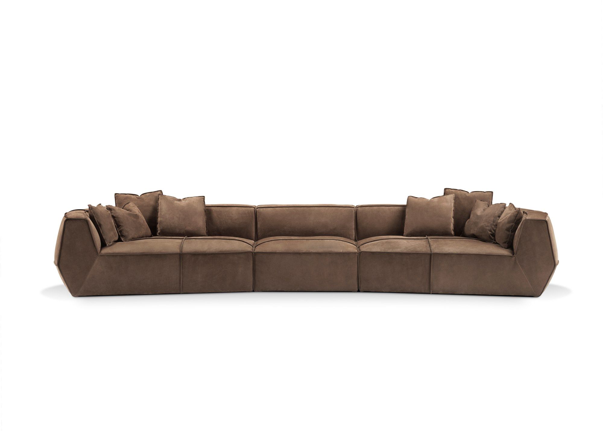 Кожаный изогнутый диван GHIDINI1961 Infinito ARCH-00089399 - Вид №13