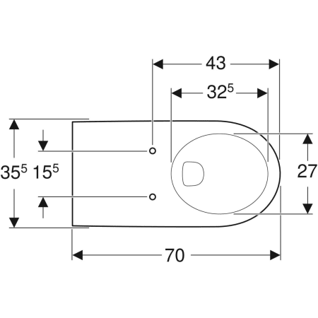 208520000 Подвесной унитаз настенный Белый Geberit  Германия  - Вид №2