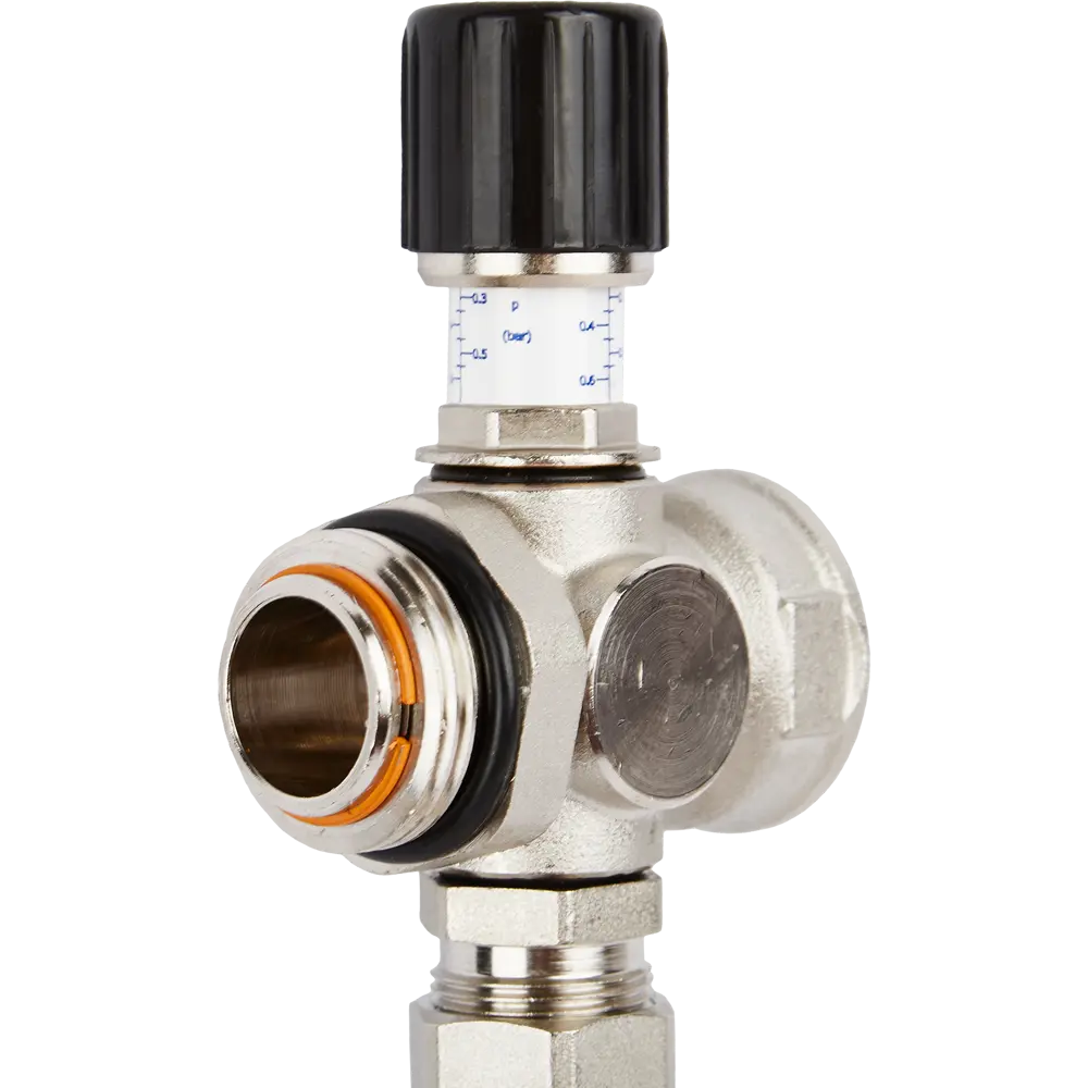 Байпас Valtec проходной с перепускным клапаном, 200 мм, латунь STLM-2191708 - Вид №9