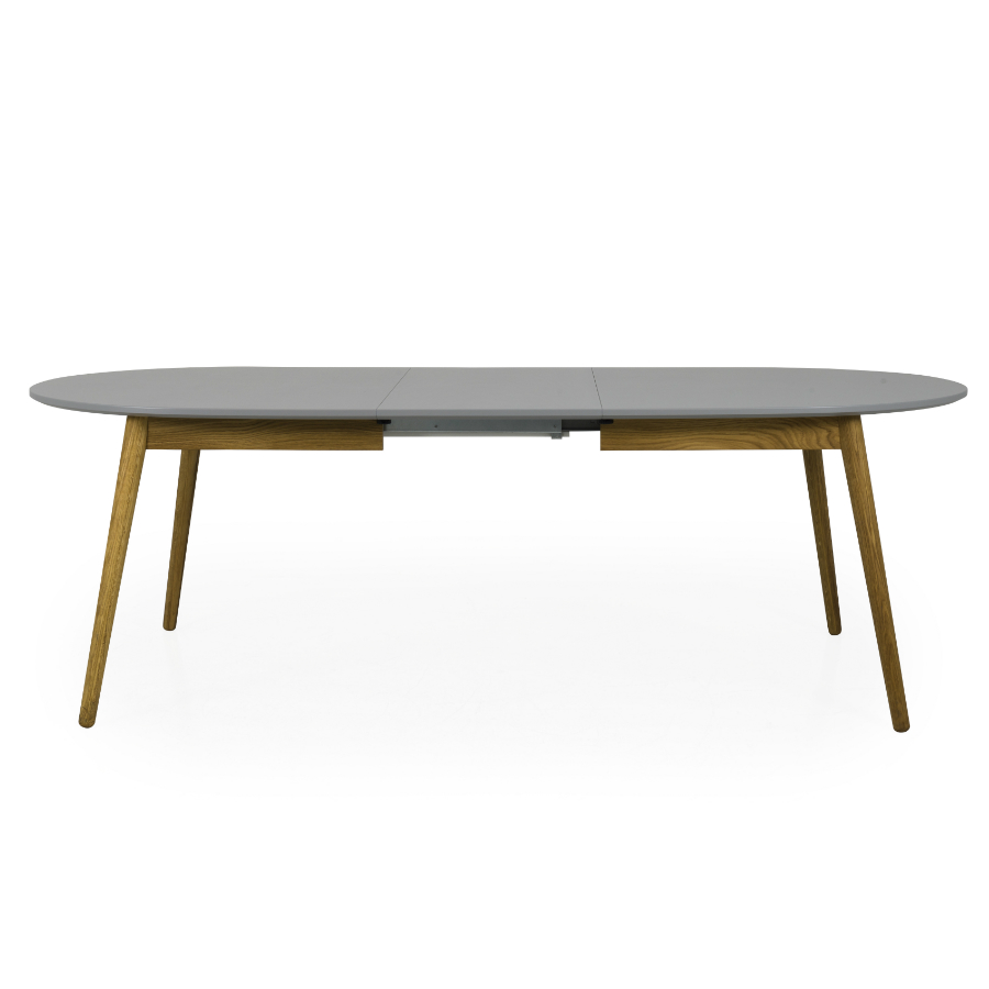 Стол овальный, раздвижной, Tenzo Dot, дуб, 75х180/230х105 см, серый 1686012 - Вид №2