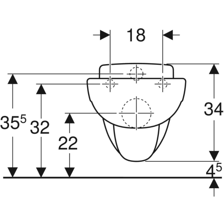 201700000 Подвесной унитаз настенный Белый Geberit  Германия  - Вид №3