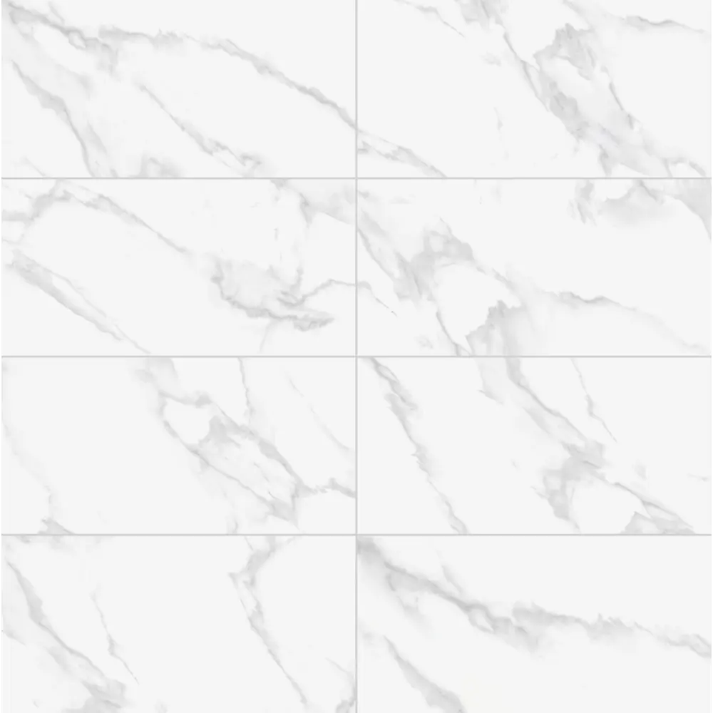 Плитка настенная Mersey Calacatta 20x40 см 1.2 м² матовая цвет серый Santreyd STLM-2090216 - Вид №2