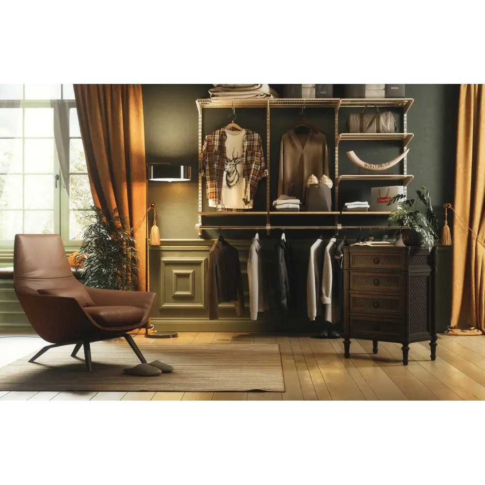 Стойка навесная Larvij 16 см сталь цвет магнолия STLM-2054612 - Вид №5