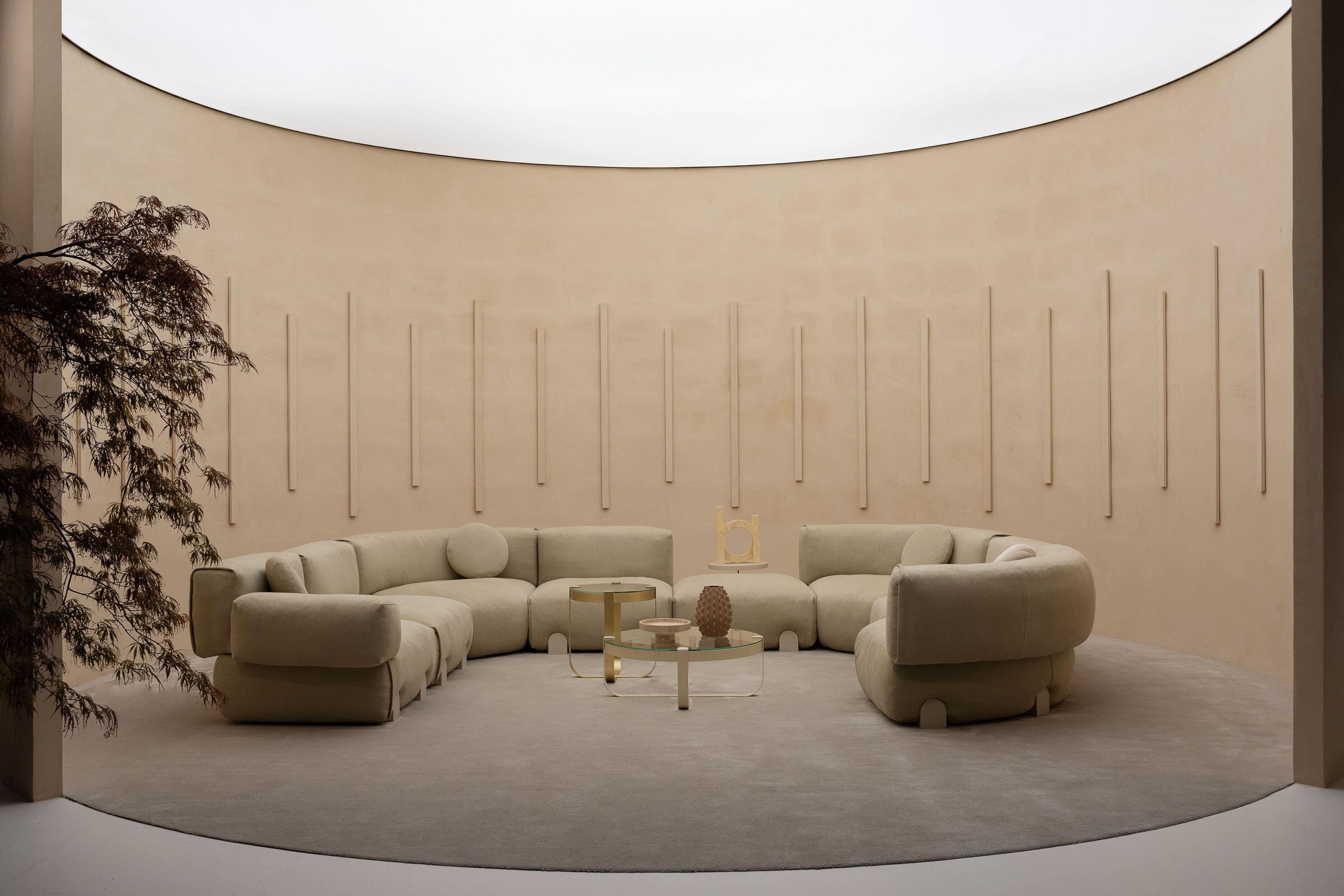 Секционный диван из ткани Saba Italia SIMPOSIO ARCH-00135254 - Вид №9