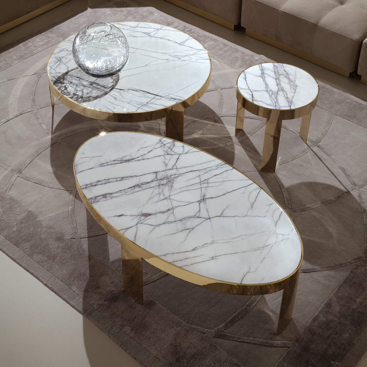 590/47 Infinity овальный металлический коктейльный стол - giorgio collection - Вид №3