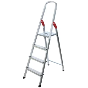 Стремянка алюминиевая Hailo 4 ступени 8924-901, максимальная нагрузка 150 кг