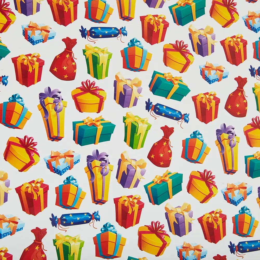 Упаковочная бумага «Подарочки» 70 см Симфония STLM-2077902