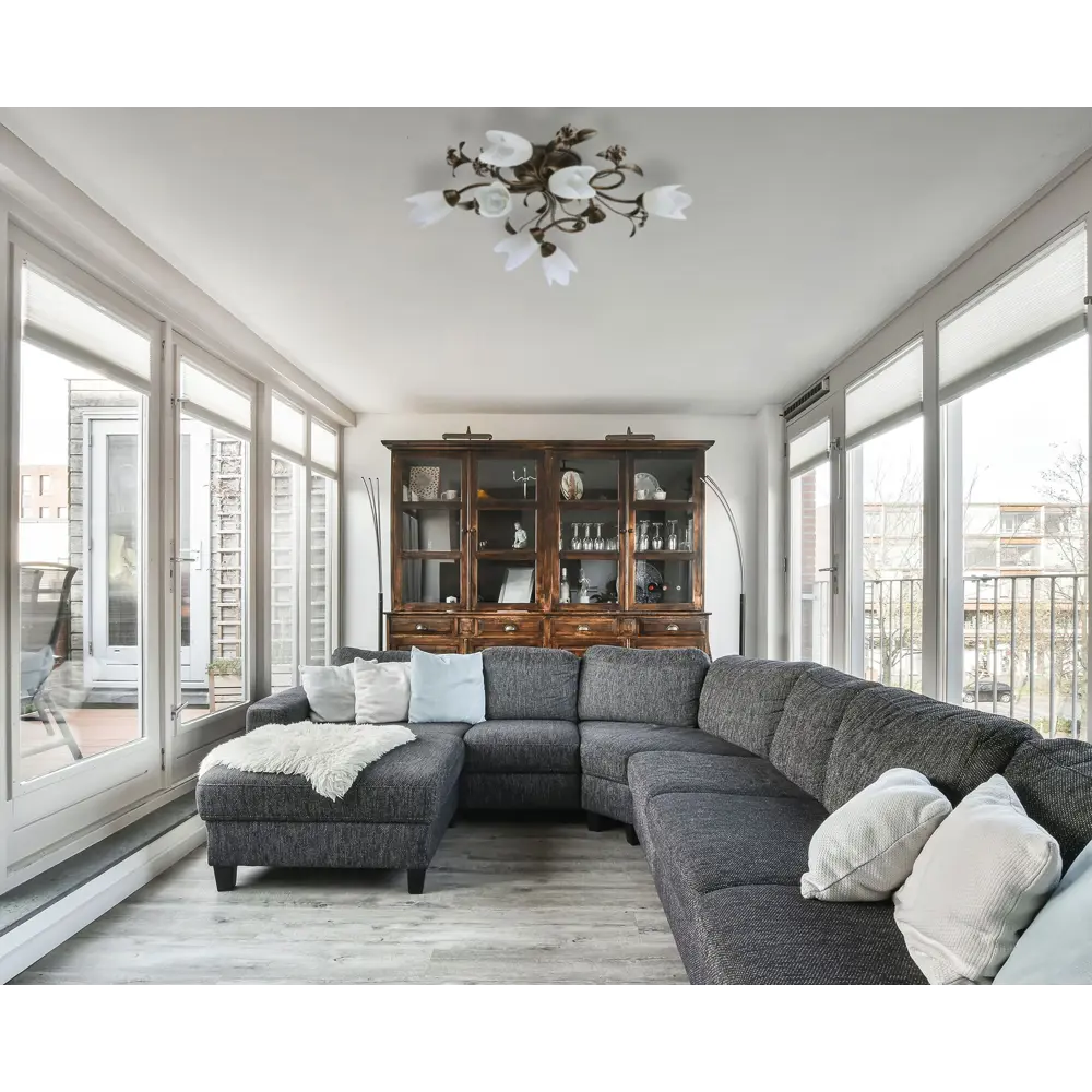 Люстра Аида 8xE14x60 Вт, металл/стекло, цвет чёрный/белый MW-Light STLM-2211276 - Вид №10