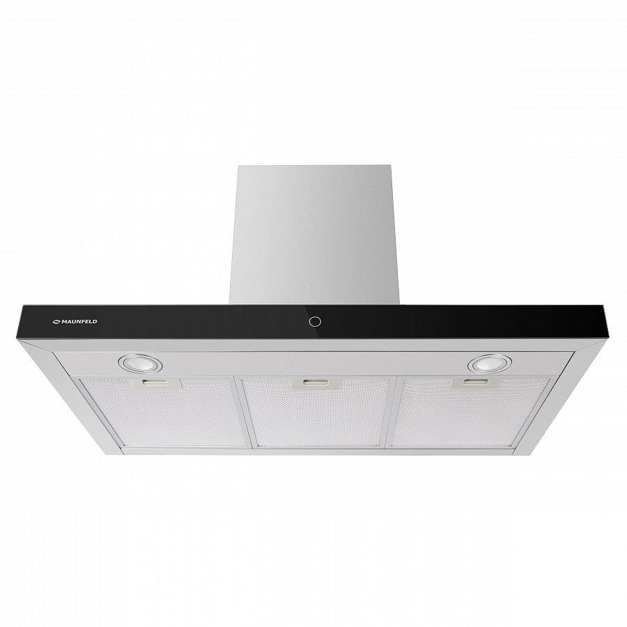 TSH 90 Inox Вытяжка tsh 90 ""нержавейка""/ • тип: настенная• цвет: нерж.сталь+черный• управление: сенсорное• ширина, мм: 900• полная потребляемая мощность, вт: 200• количество скоростей: 3• максимальная производительность, м3/ч: 800• диаметр воздуховода Santreyd  - Вид №12